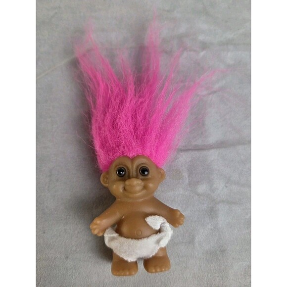 7 Vintage 90s TROLL DOLLS Figures RUSS Ace 1-5" Rainbow-Mini-Bunny-Mask/Cape LOT - Picture 10 of 16